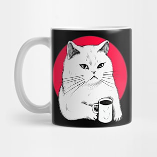 White Coffee Cats Original Aesthetic Tribute 〶 Mug